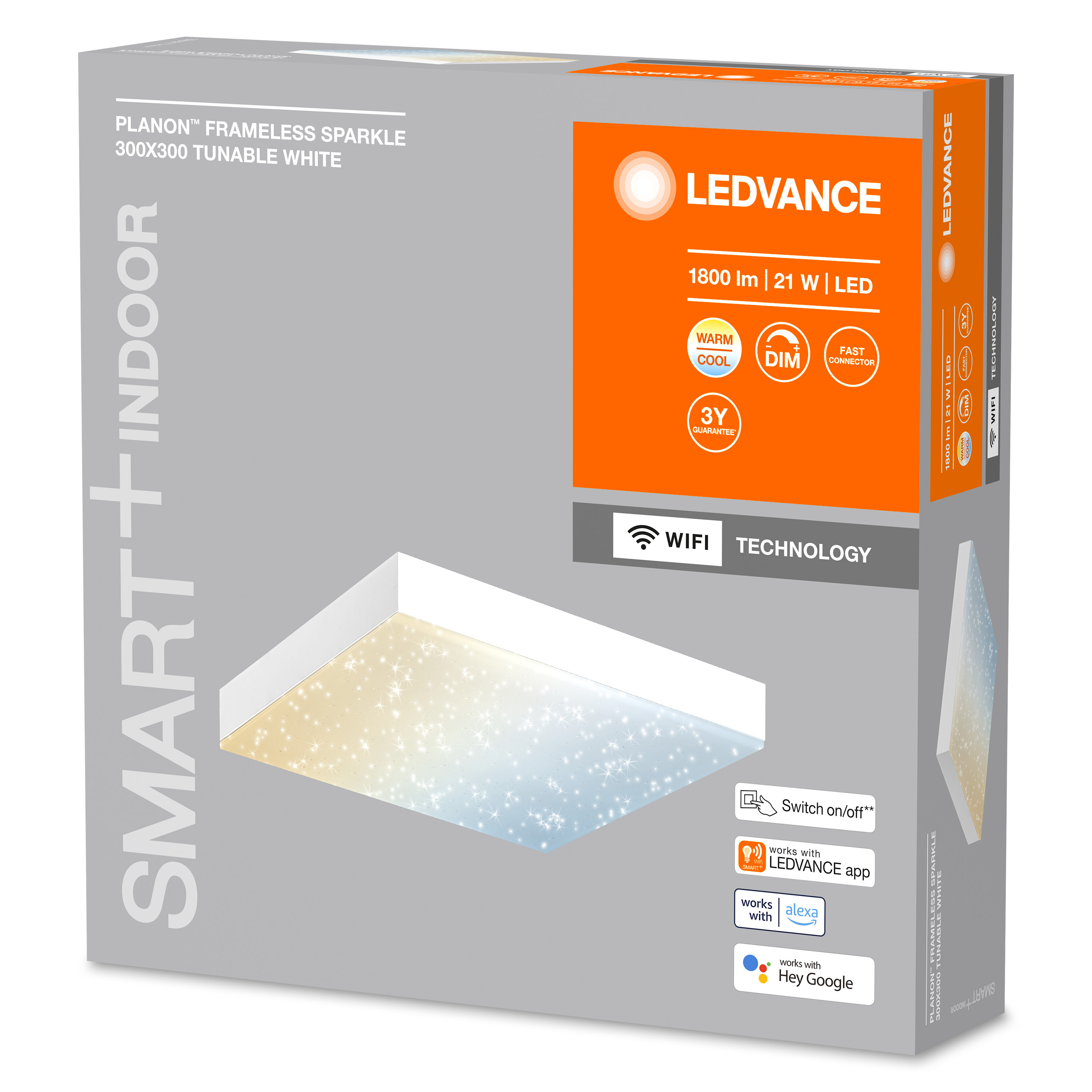 Dalle LED scintillante LEDVANCE SMART+ WiFi 300x300, 21W Leroy Merlin