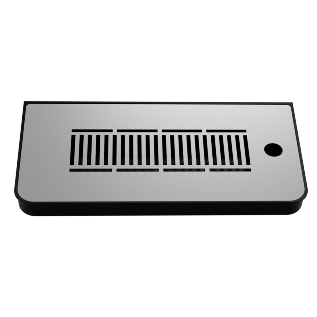 Raccogligocce In Acciaio Inox Per Colonnine Birra - 400x230 Mm, Per Bar, Pub, Ristoranti, Senza Lavabicchieri