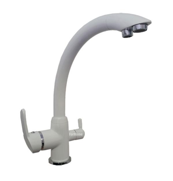 Rubinetto ForHome® 3 Vie Cromo Per Acqua Depurata - Miscelatore Per Lavello, Con Ingresso Acqua Depurata - Foto 4