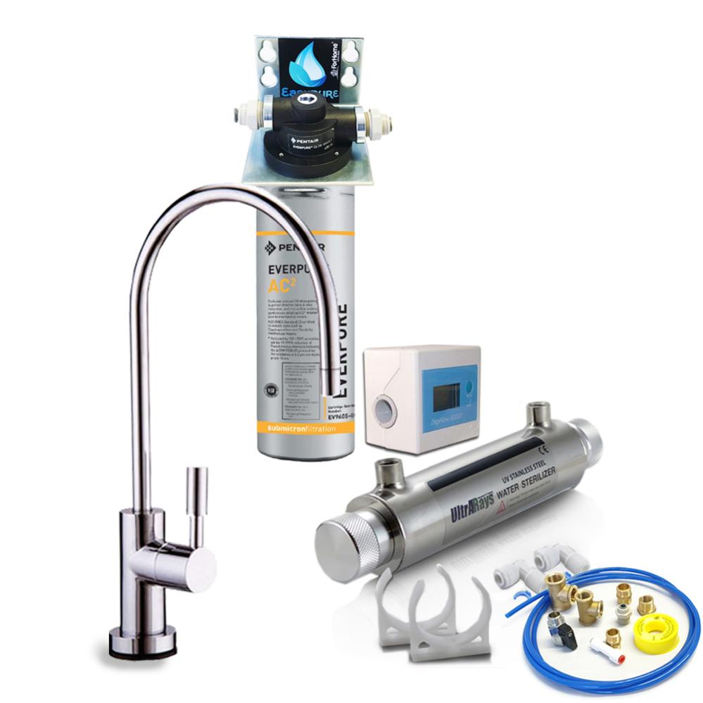 Purificateur Eau ForHome Easy Pure – Microfiltration 0,5 µm – Cartouche Everpure – Autonomie 2840 L – 1,9 L/min