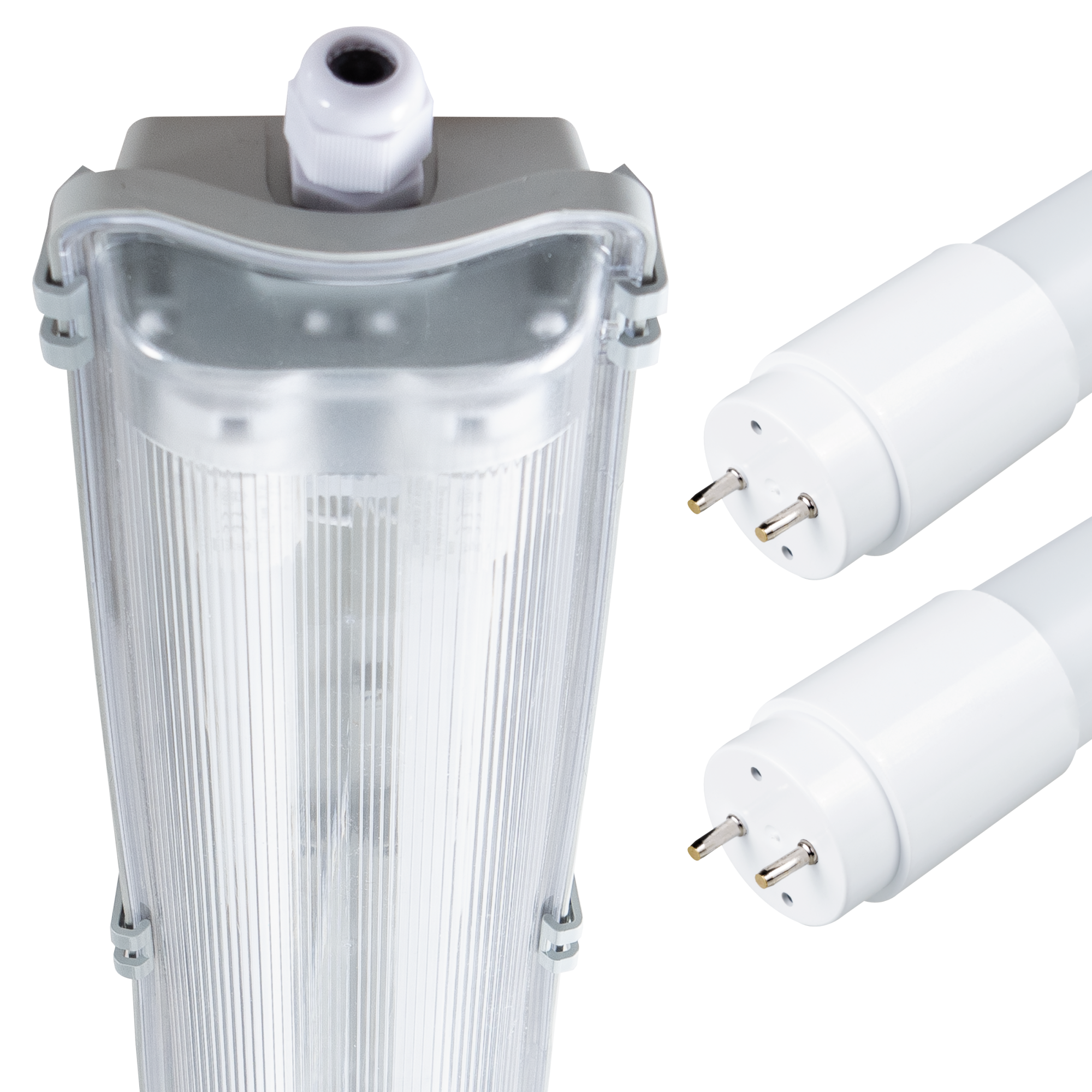 HOFTRONIC - 6x LED TL armatuur 60cm - IP65 Waterdicht - 18W 2160 Lumen