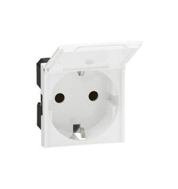 Prise 2P+T Bticino N4143 Avec Couvercle – Neuve, Qualité Italienne !