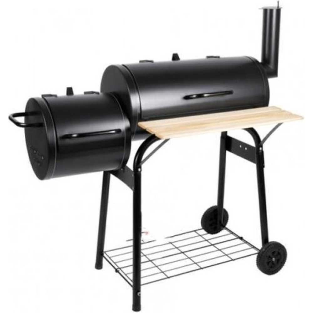 Barbecue Carbone + Affumicatore BBQ Giardino Griglia Carbonella Canna