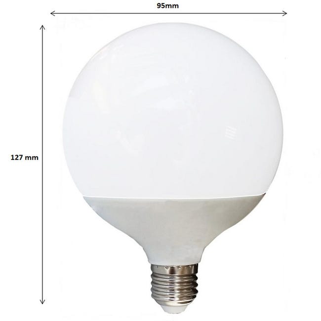 Ampoule LED E27 Globe G95 mm 12W 6000k blanc froid professionnelle