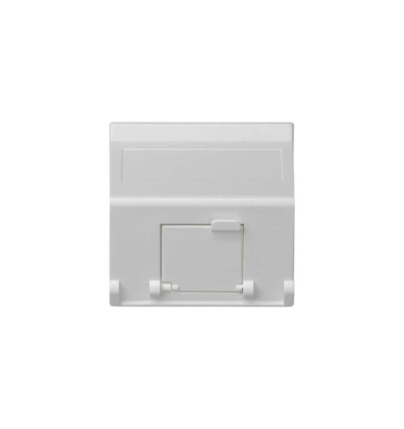 Acmerota Piastra frontale per presa Ethernet CAT5e a 4 porte CAT5e Piastra a muro per presa RJ45 Quadrupla scatola di rete per cavo Ethernet a muro a