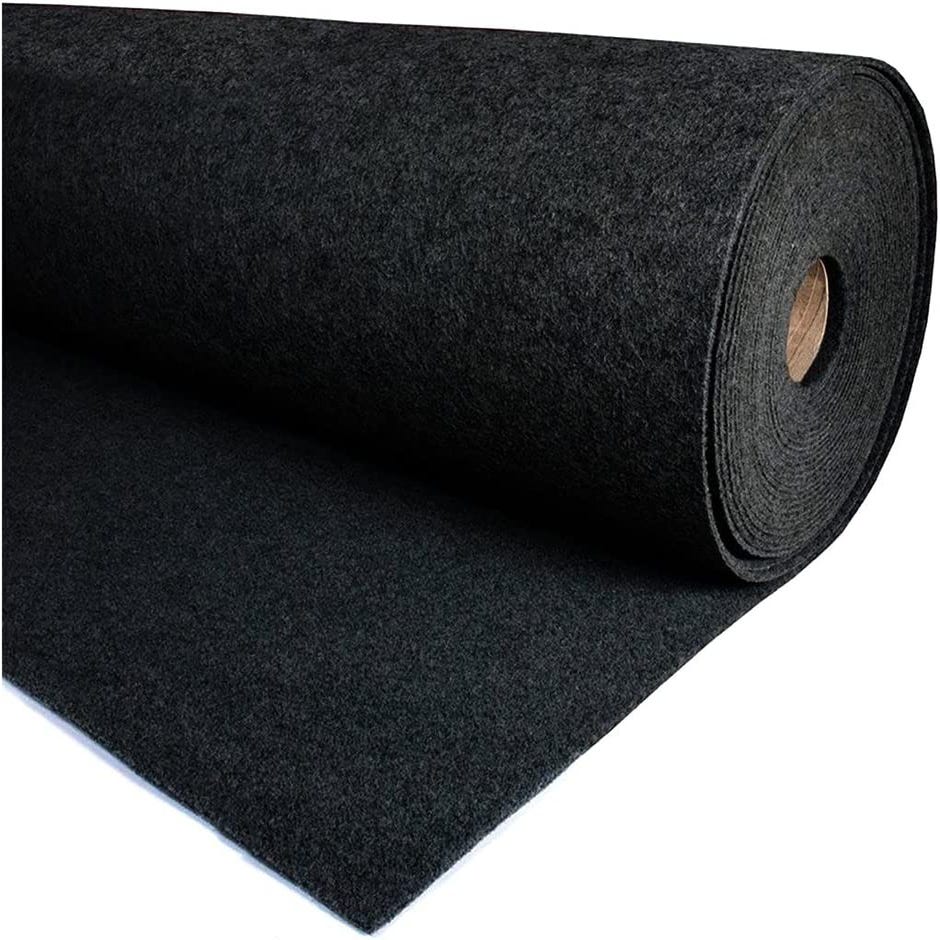 alfombra negra 3×6 metros - Renta de mobiliario para eventos en