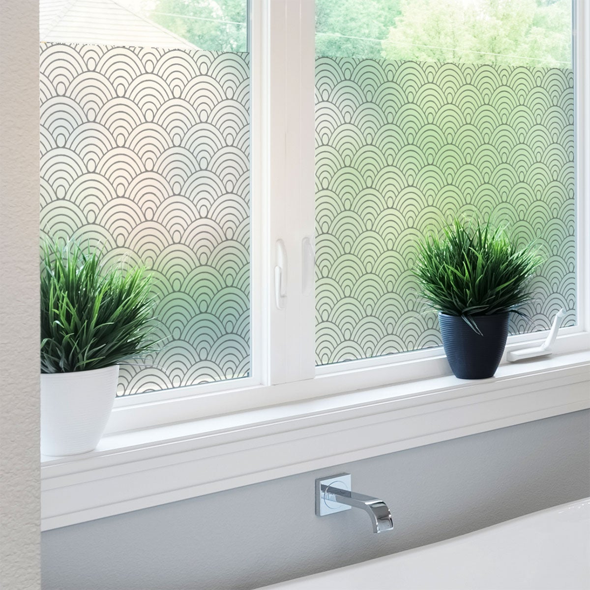Vinilo opaco y privacidad para ventana 1 metro x 40 cm cocina - adhesivo de  pared - revestimiento sticker mural decorativo