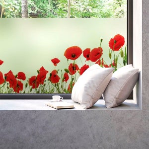 Vinilo ventana pequenas mariposas 85x55cm - adhesivo de pared -  revestimiento sticker mural decorativo