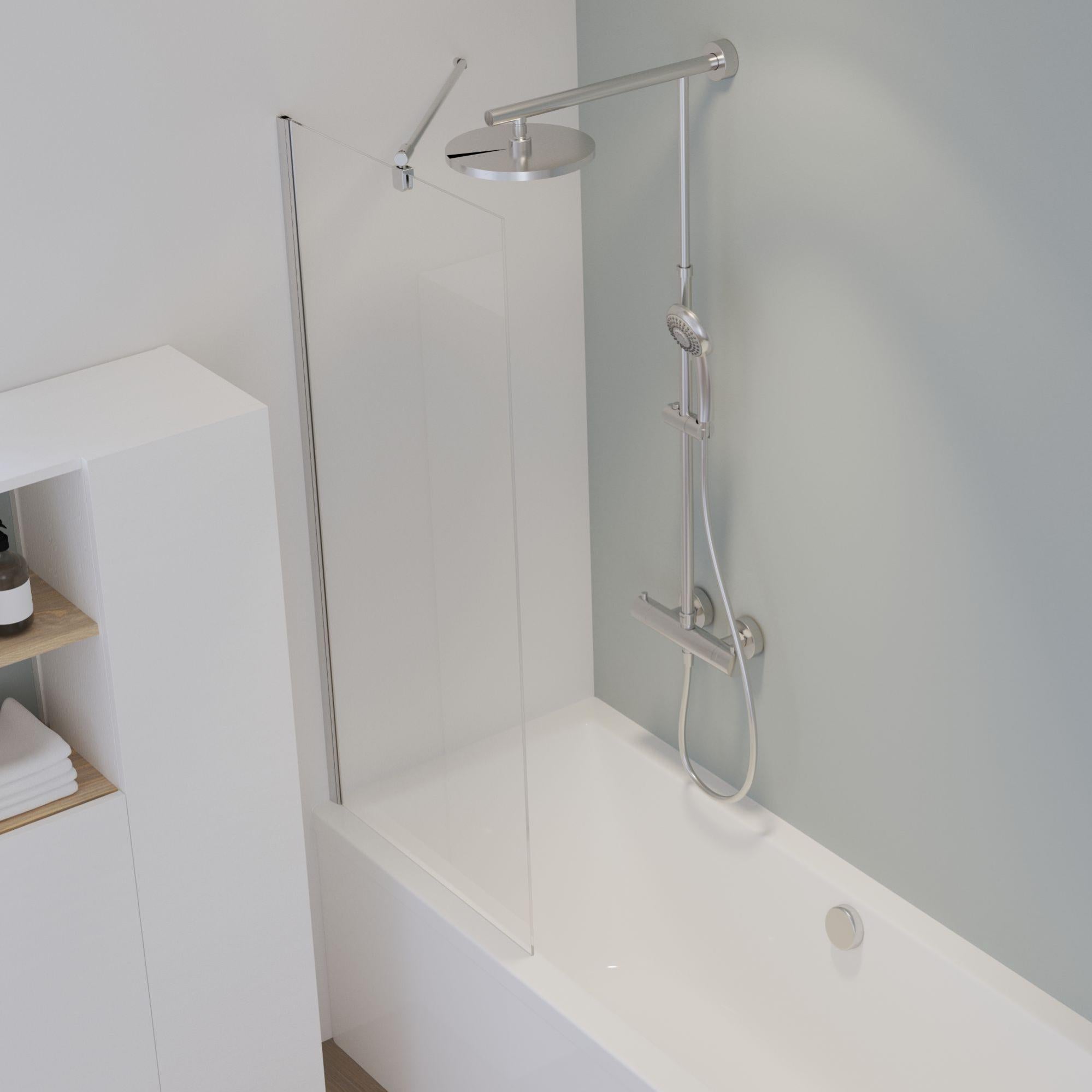 Asta Per Tende Speedy Prodotti Nikola 400 Cm 28 Mm - Tubo Metallico Cromato - Finitura Elegante Con Finale Incluso - Per Tende Leggere E Pesanti - 5