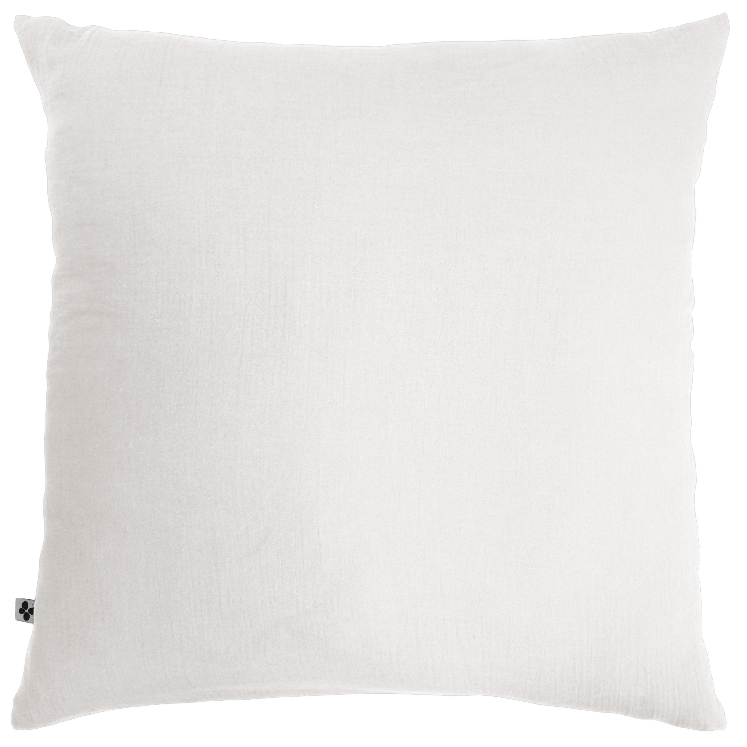 Taie de traversin gaze de coton (L185 cm) Gaïa Blanc chantilly