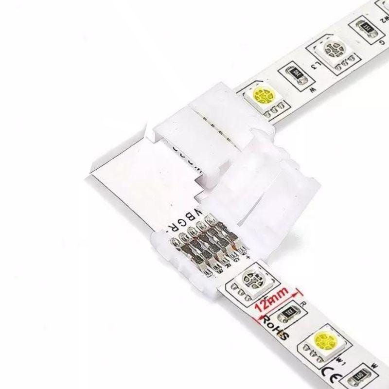 Connecteur d'angle ruban LED COB RGB