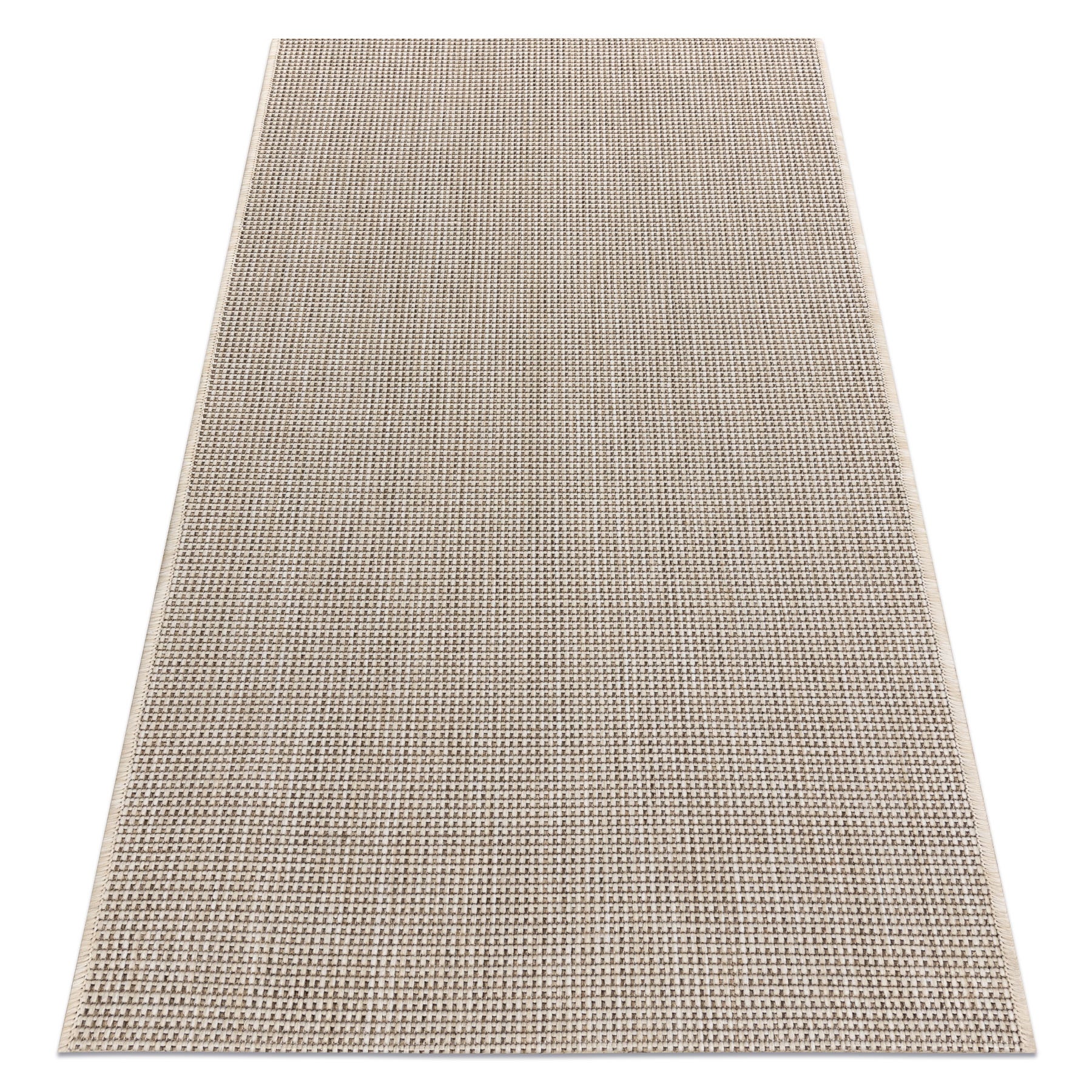 Alfombra de cuerda sisal floorlux 20580 llanura color sólido - champán / gris pardo 140x200 cm