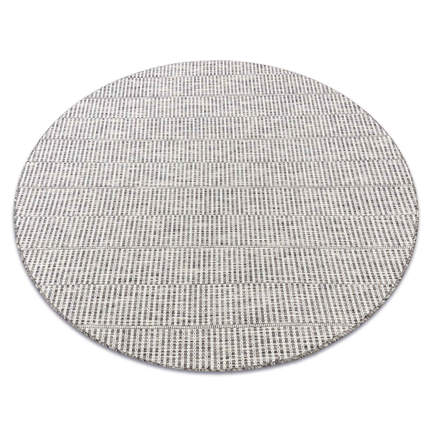 Alfombra de cuerda sisal loft 21198 circulo boho marfil/plateado/taupe circulo 120 cm