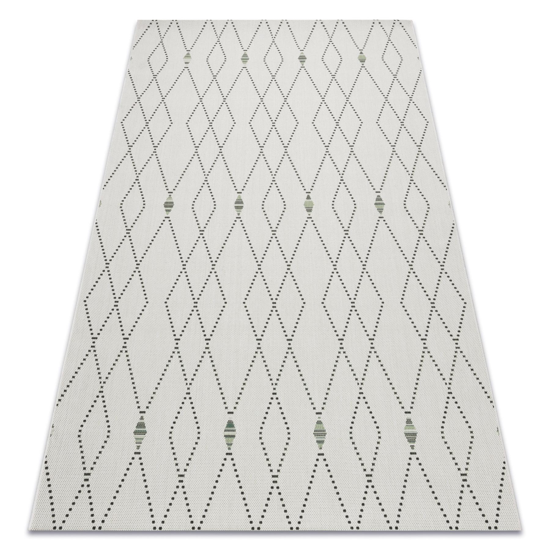 Tapis Classique Teppich-Traum – Losanges Crème, Polyester Recyclé, Fabrication Turque