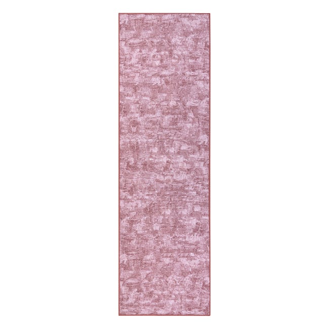 tapis rectangle en feutre rose