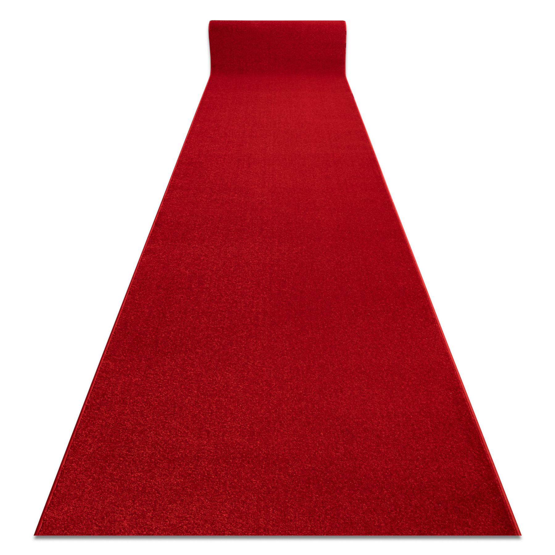 Alfombra de pasillo karmel llanura carmín / rojo 160 cm 160x270 cm