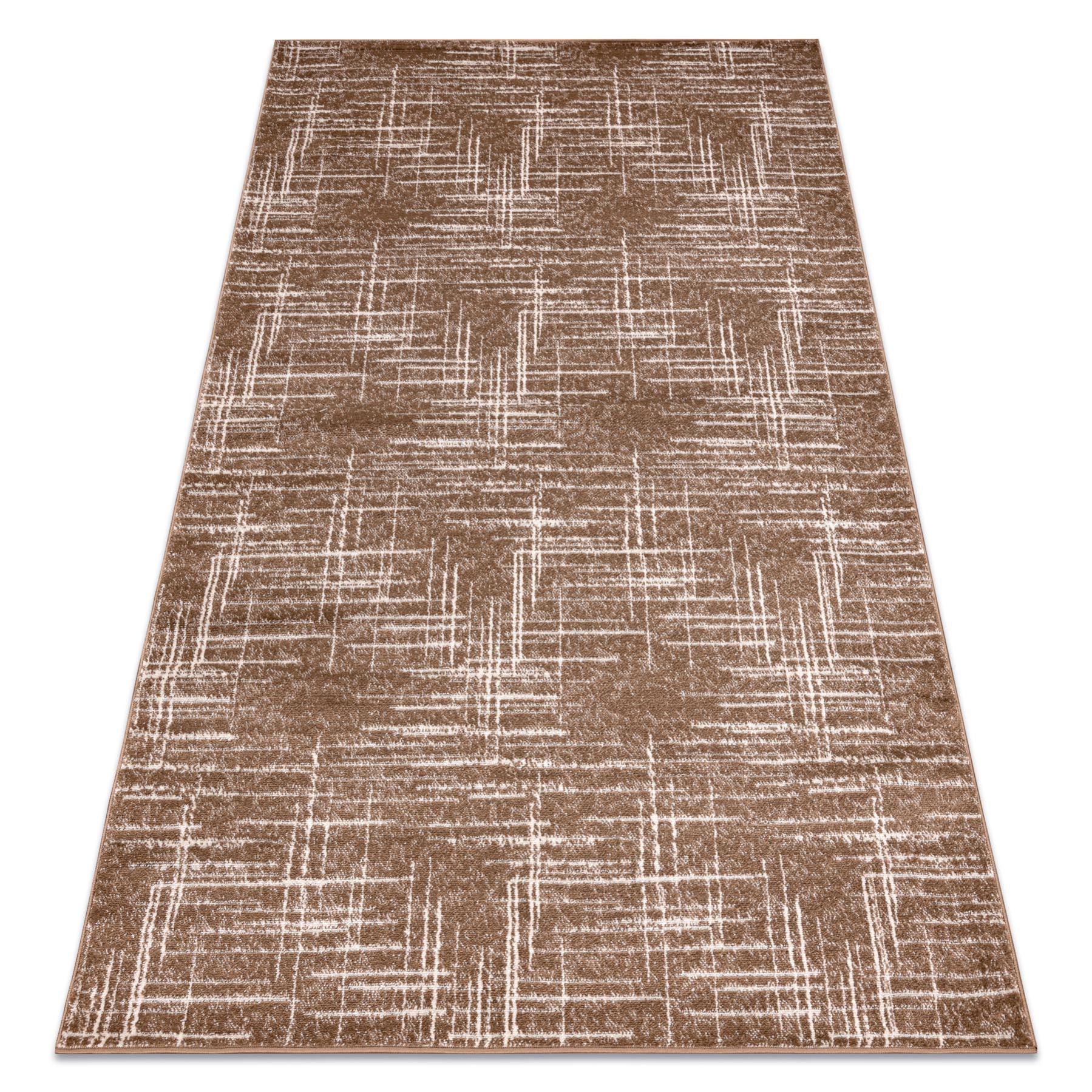 Alfombra MEFE Moderna 8761 Olas - Structural Dos Niveles De Vellón Beige Obscuro 120x170 Cm
