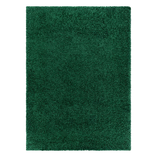 Alfombra de poliéster acolchada a mano - verde multicolor - 190x290 cm  ROSETTA