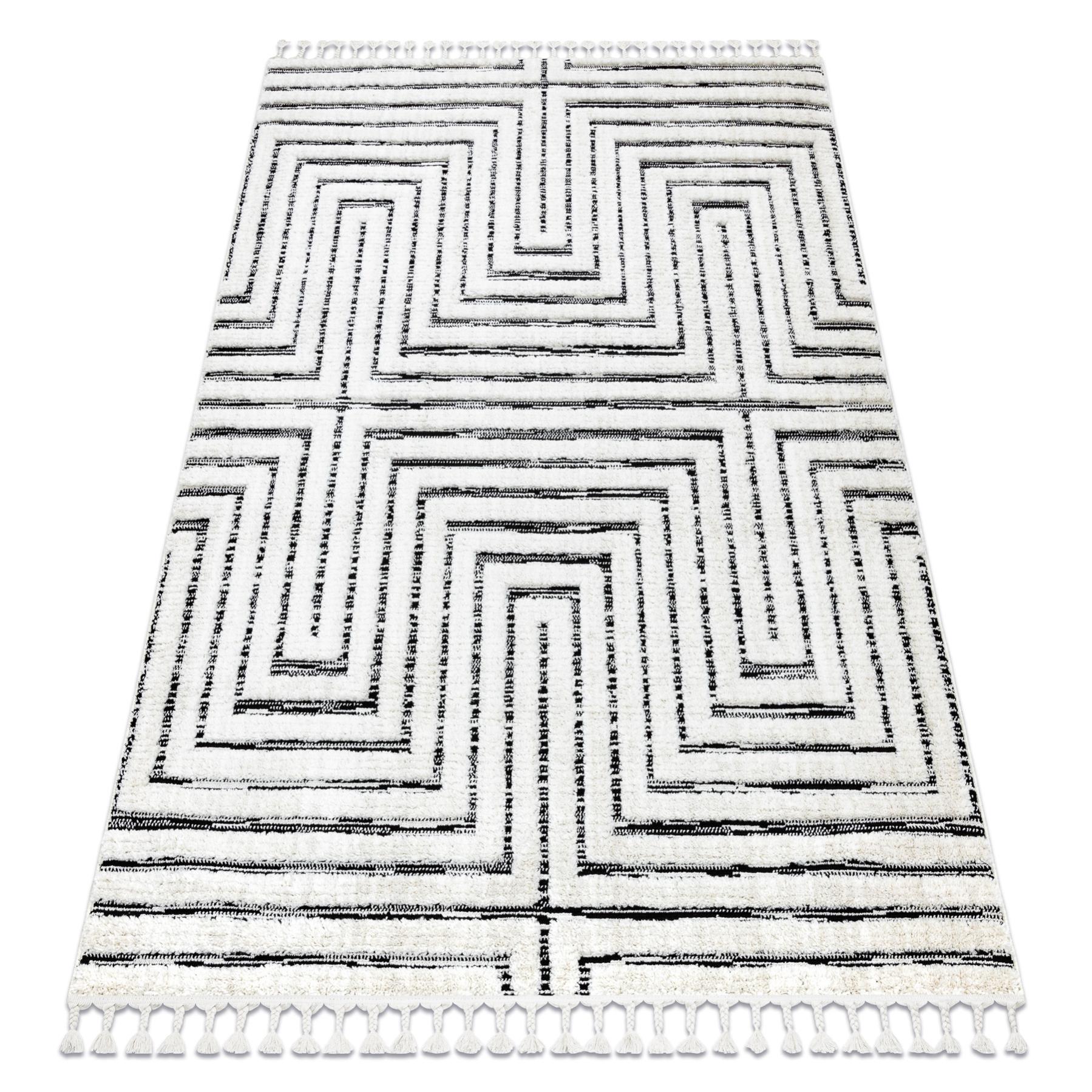 Tappeto da esterno giallo ocra e crema 80x150 cm Gemini - Elle Decoration