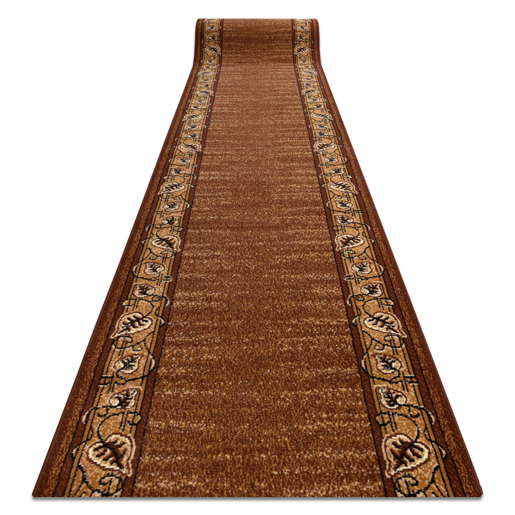 Alfombra de pasillo bcf feliks marrón 140 cm 140x180 cm