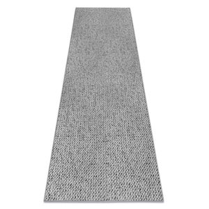 Tapis D'intérieur CARAIBA Gris Et Blanc 60x180 Cm - Antidérapant, Polypropylène, Pour Entrée Ou Couloir