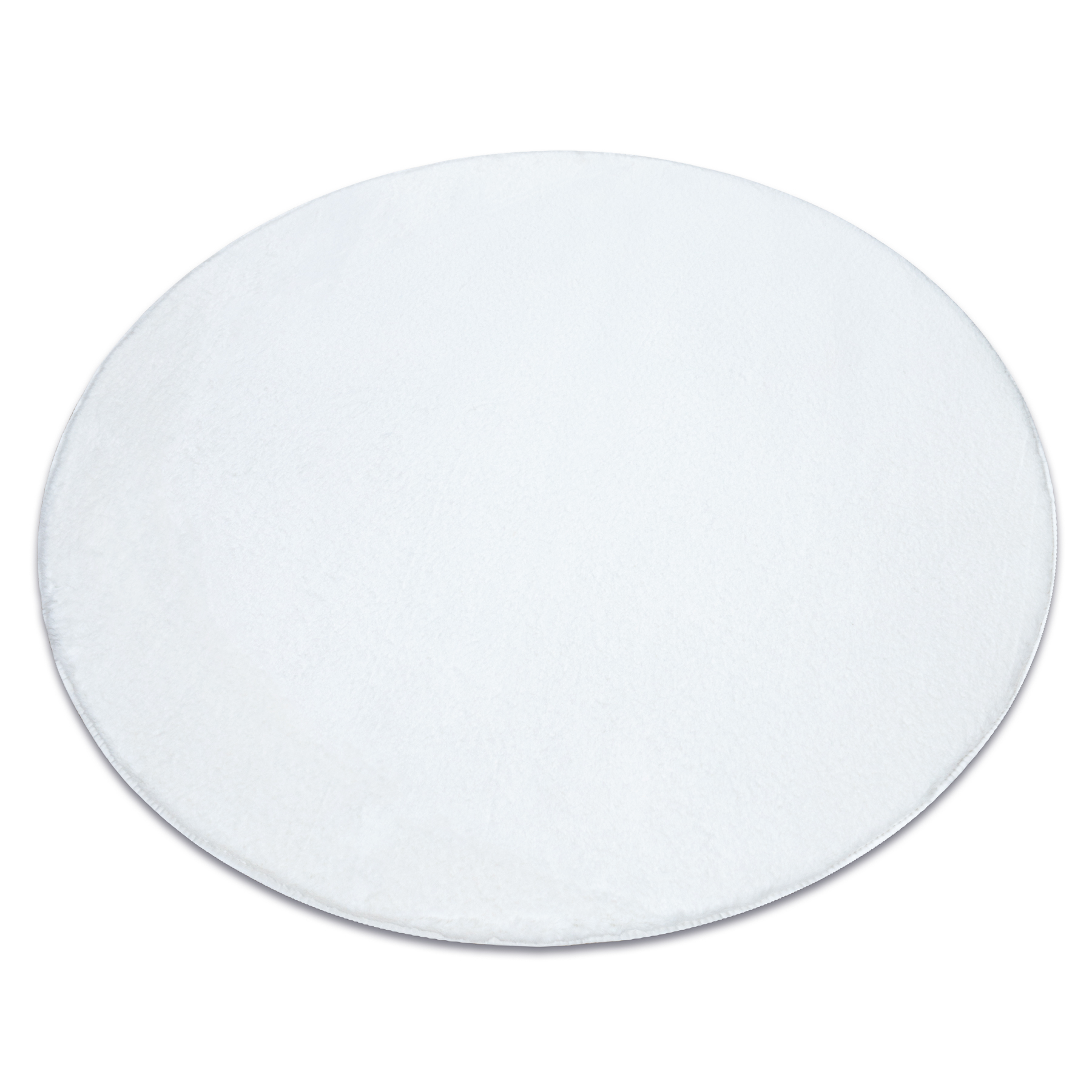 Alfombra de lavado moderna posh circulo shaggy, felpa, gruesa antideslizante, marfil circulo 100 cm