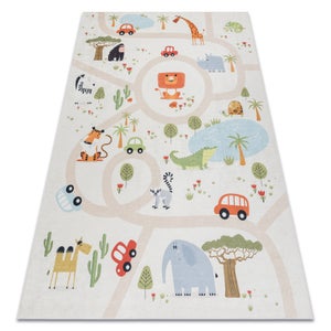 Tappeto lavabile BAMBINO 2138 Campo, calcio per bambini antiscivolo -  120x170 cm