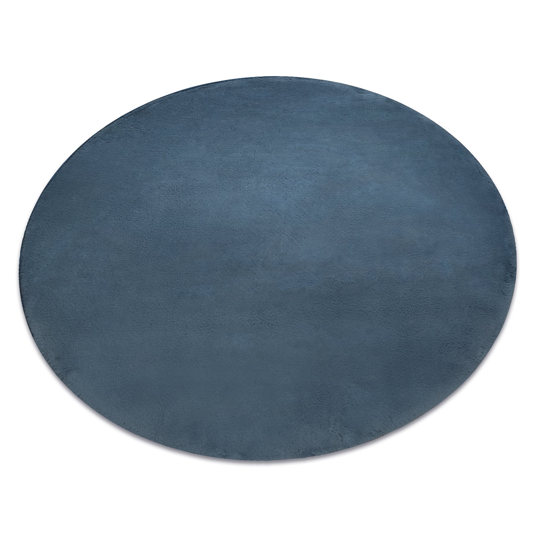 Alfombra de lavado moderna posh circulo shaggy, felpa, gruesa antideslizante, azul circulo 60 cm