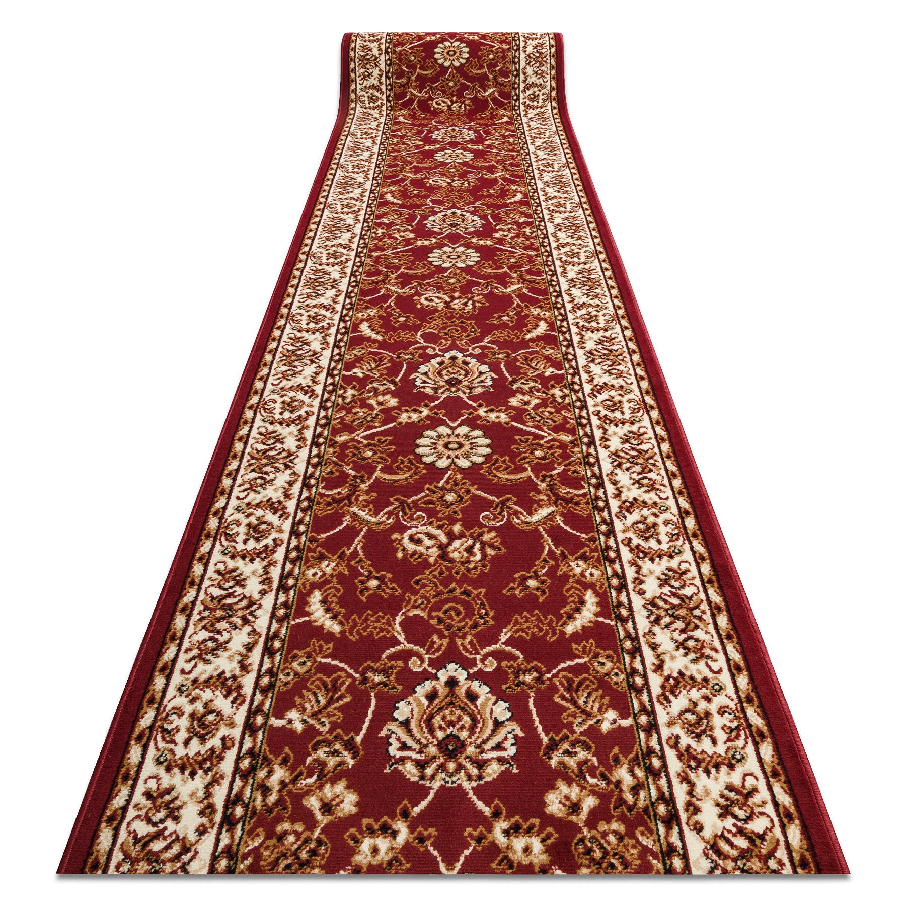 Alfombra de pasillo bcf morad klasyk clásico burdeos 100 cm 100x230 cm