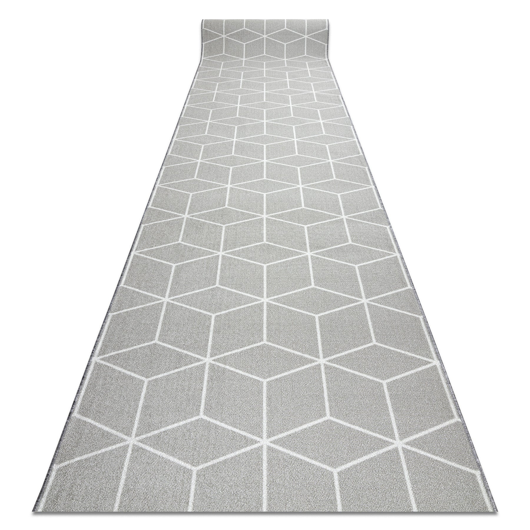 Alfombra de pasillo con refuerzo de goma cube cubo, gris 67 cm 67x150 cm