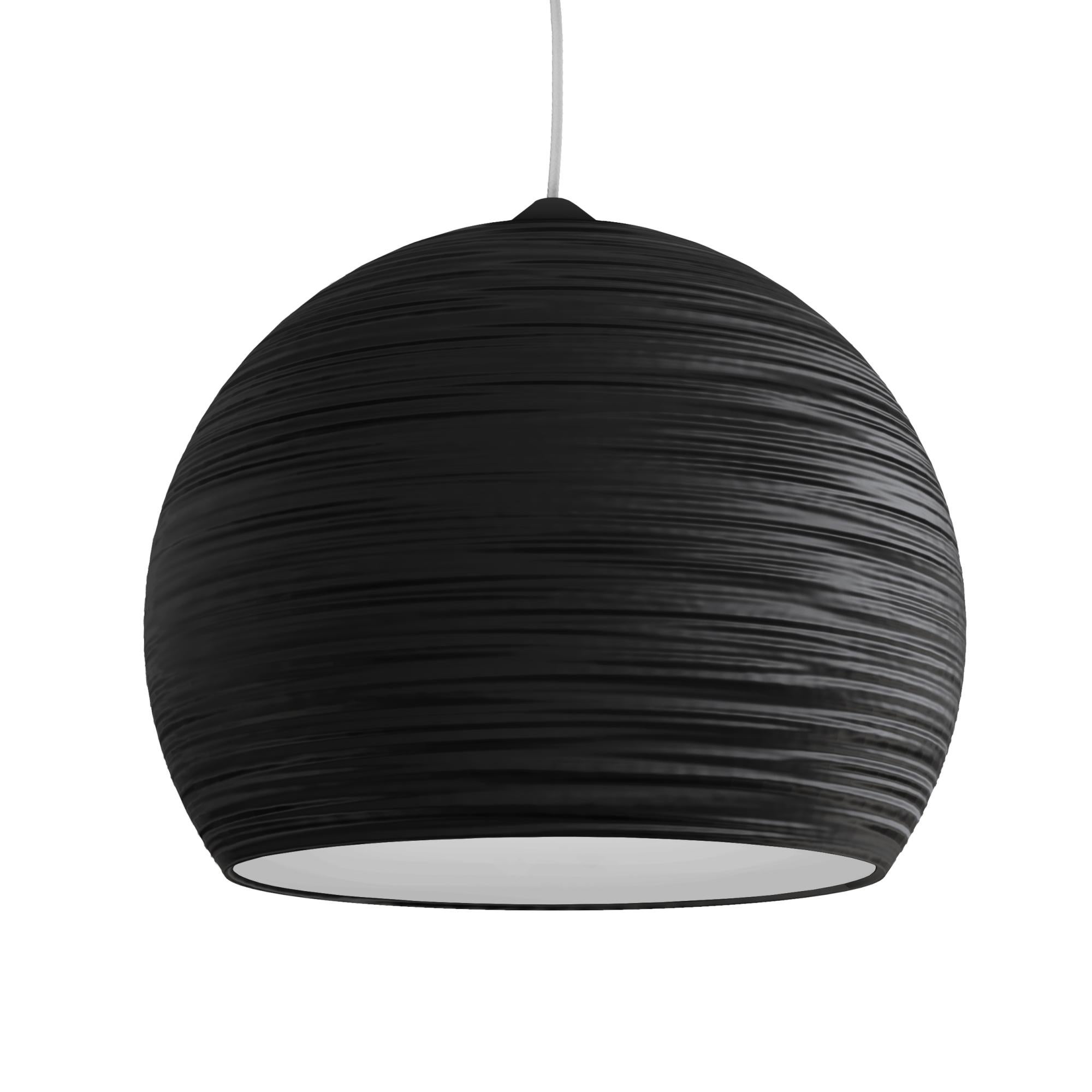 LUMICOM | FOCUS Sospensione, 1X E27, Max 42W, Metallo, Rosso Lucido Bianco D 50cm 89561534