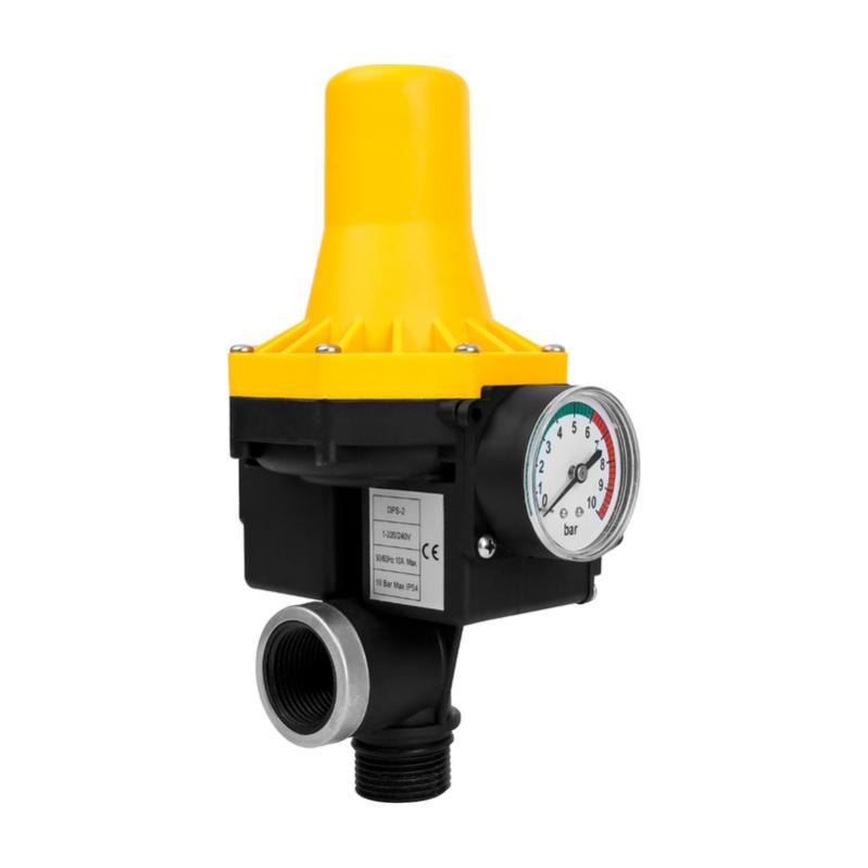 Pressostat étanche Pompe à Eau Réglable Contrôle De Pression Automatique Interrupteur Electronique Avec Manometre Max 10 Bar 1456661555 L