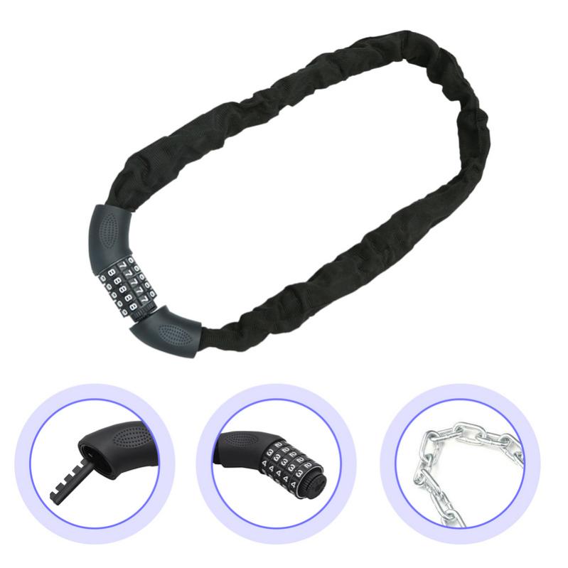Antivol à Code Limeow – 90 Cm – Chaîne Acier 7 Mm – Gaine Nylon – Antivol Vélo/moto