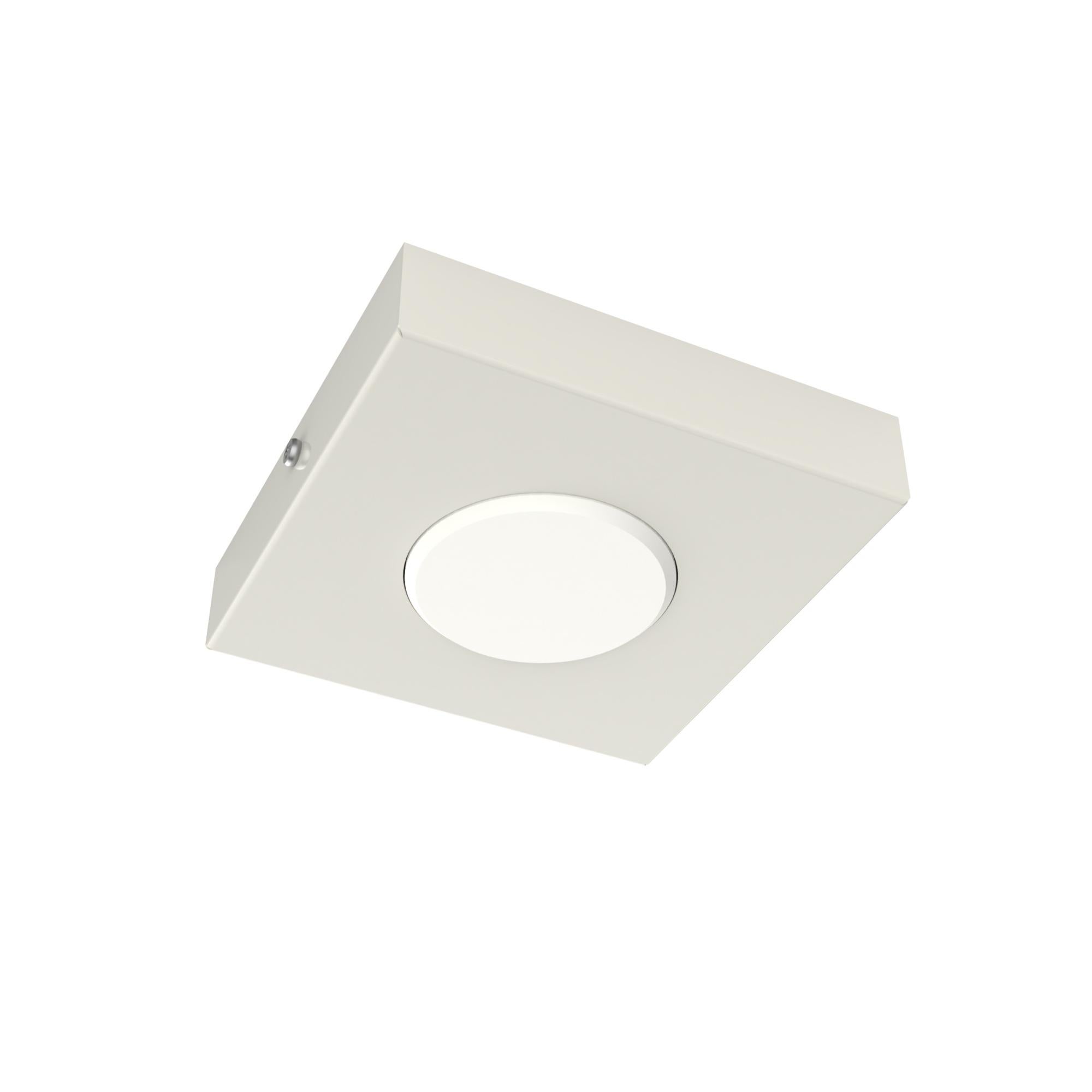 4 Plafoniere A Soffitto INEL In Acciaio Inox Opaco – Porta Lampada GX53, Max 25W, Altezza 18mm, Diametro 90mm, Per Interni - 2