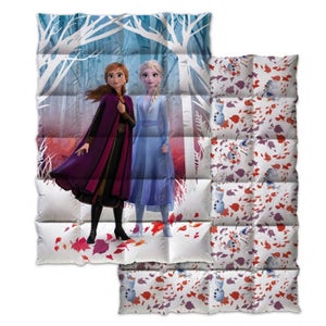 Set de lit Disney - Coussin + couverture polaire la Reine des neiges