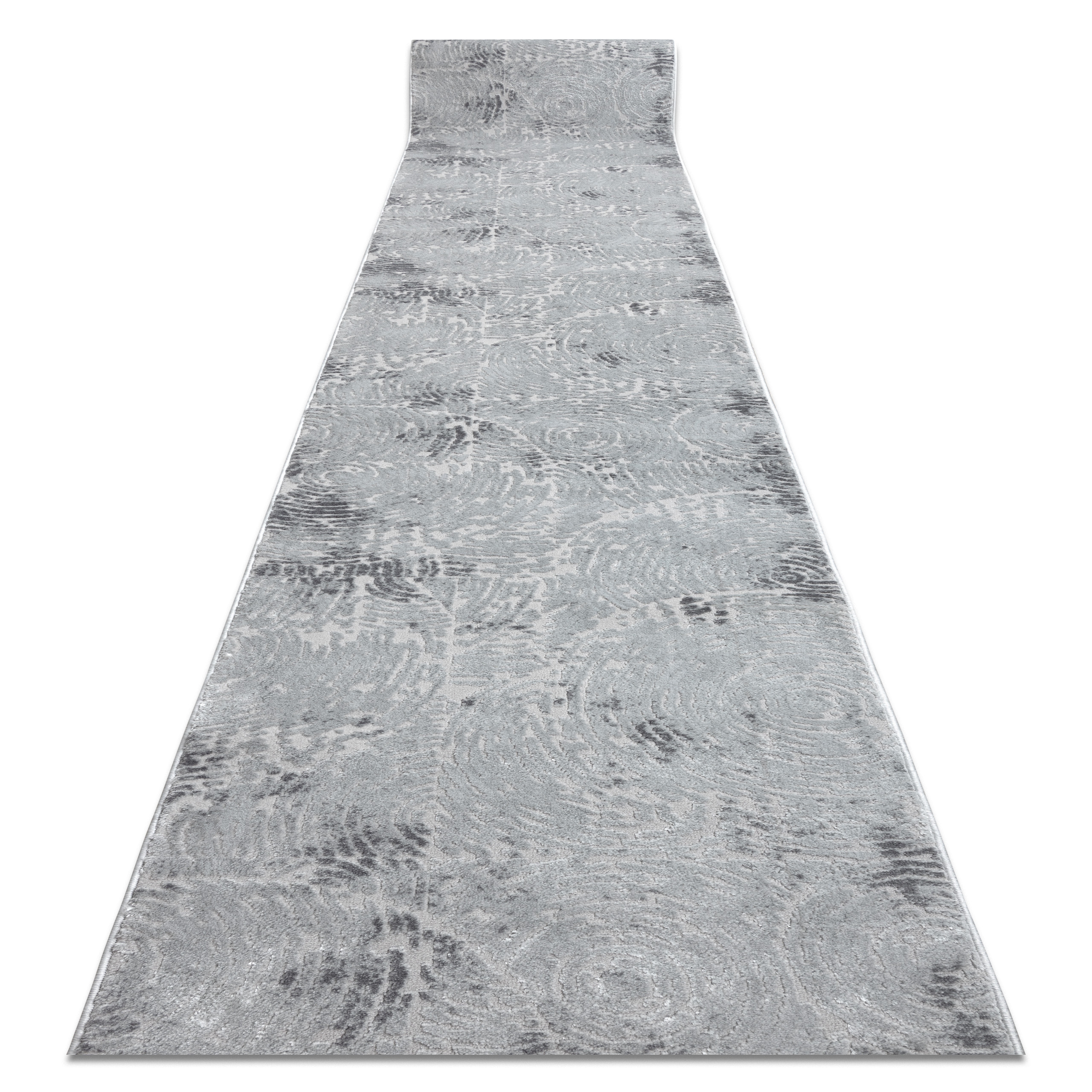 Alfombra de pasillo structural mefe 8725 dos niveles de vellón gris 60 cm 60x130 cm