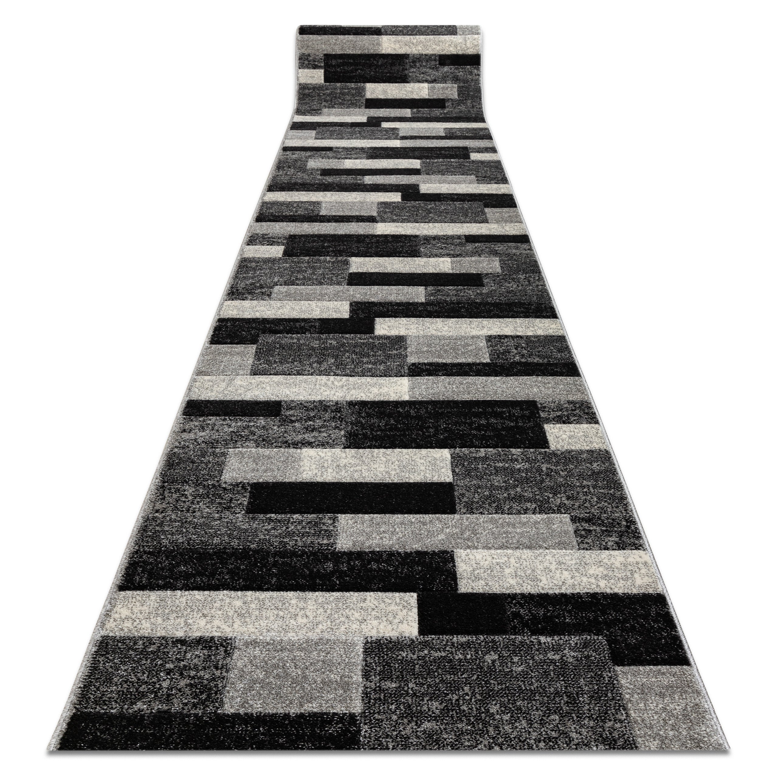 Alfombra de pasillo feel 5756/16811 rectángulos gris 100 cm 100x350 cm