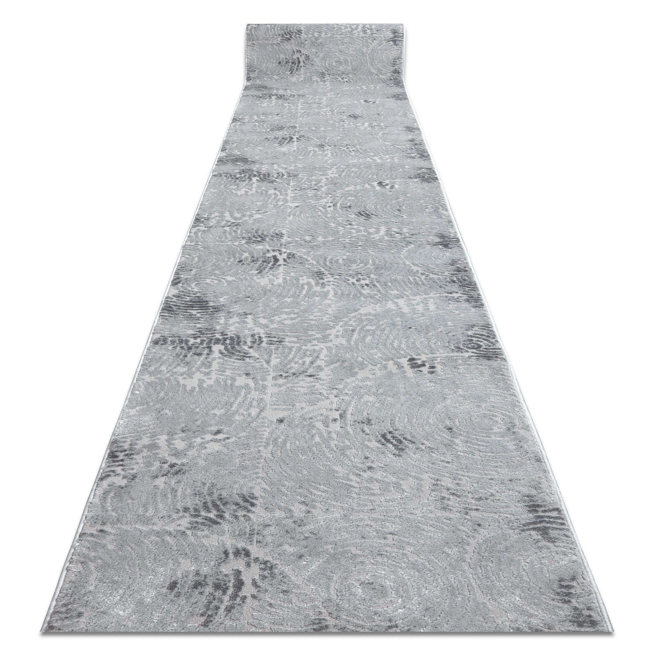 Alfombra de pasillo structural mefe 8725 dos niveles de vellón gris 200 cm 200x240 cm