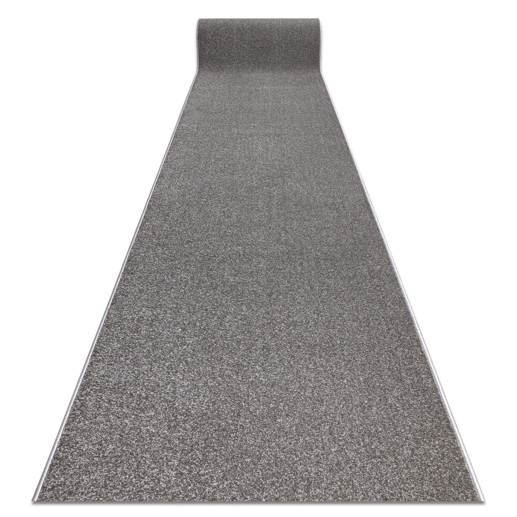 Alfombra de pasillo karmel llanura, un color gris 100 cm 100x320 cm