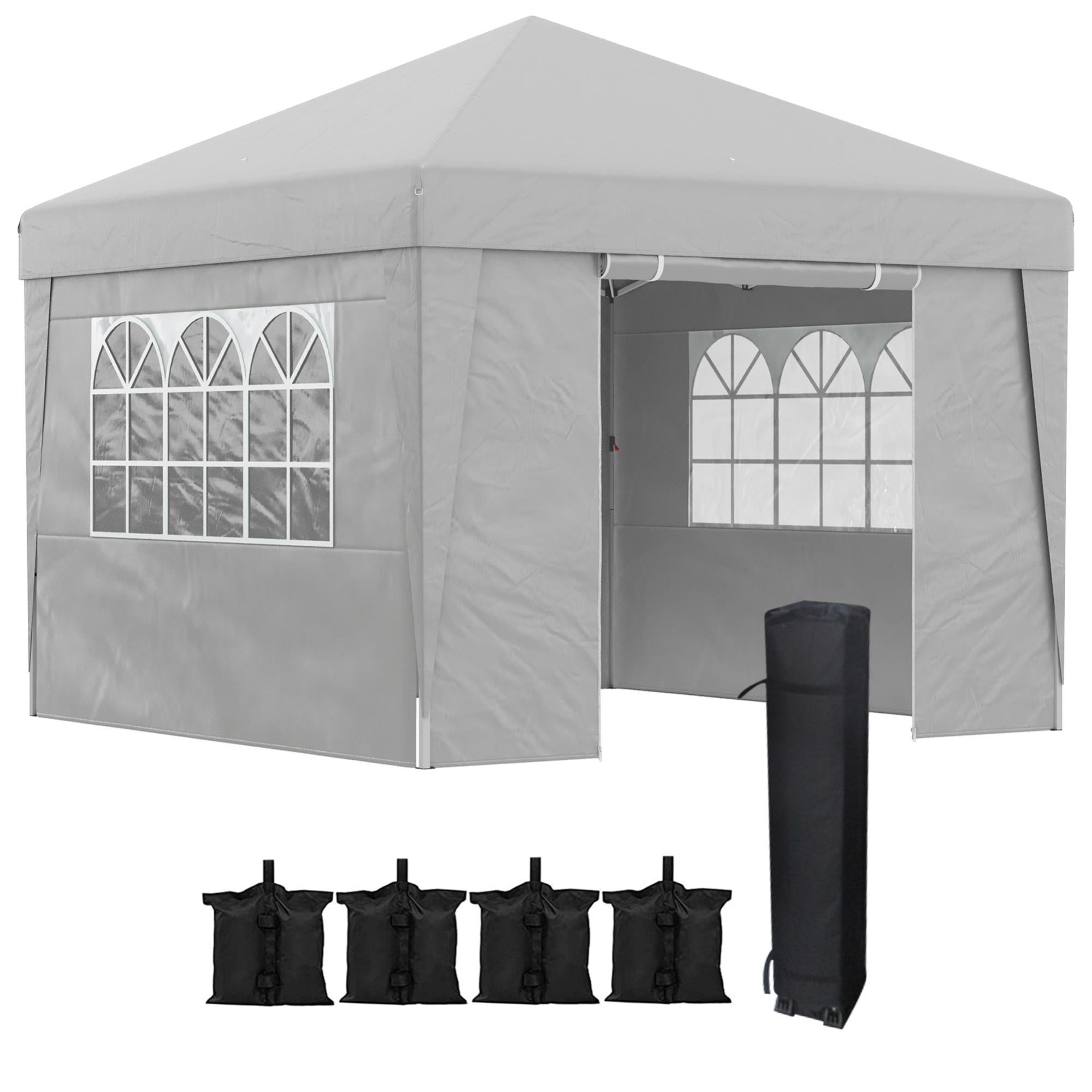 Barnum popup 2,98L x 2,98l x 2,75H m accessoires inclus gris Leroy