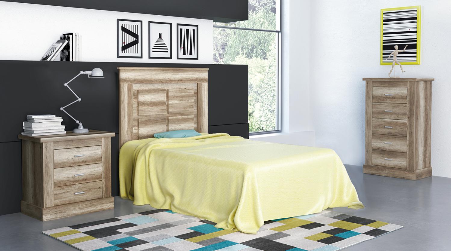 Ensemble chambre à coucher enfant, tête de lit + table de chevet ...