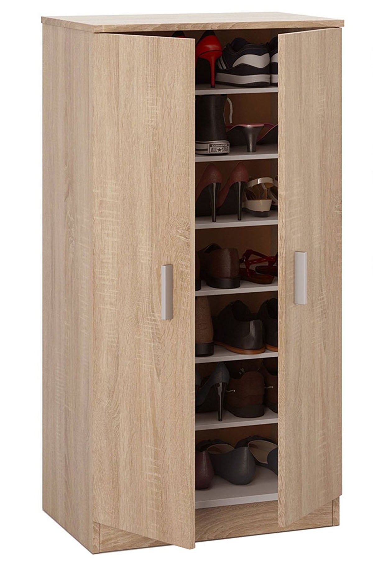 Armoire À Chaussures En Bois Coloris Chêne Canadien Dim H108 X P36 X