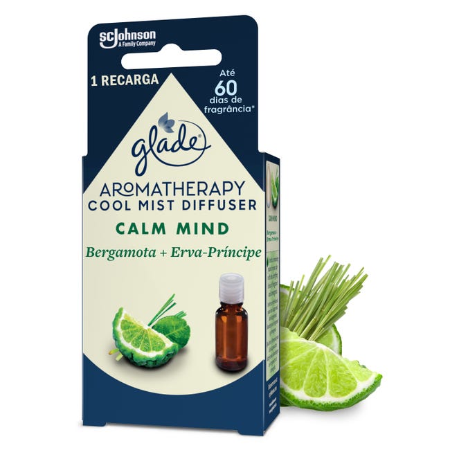 Glade®Aromatherapy Recambios para Difusor de aceites esenciales. Fragancia  Moment of Zen. Pack de 2 recambios