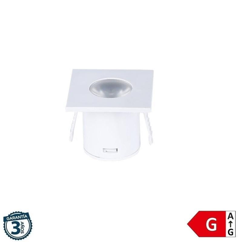 Set De 3 Spots LED Encastrés Carrés Paulmann - Blanc Satin, IP67, 1W