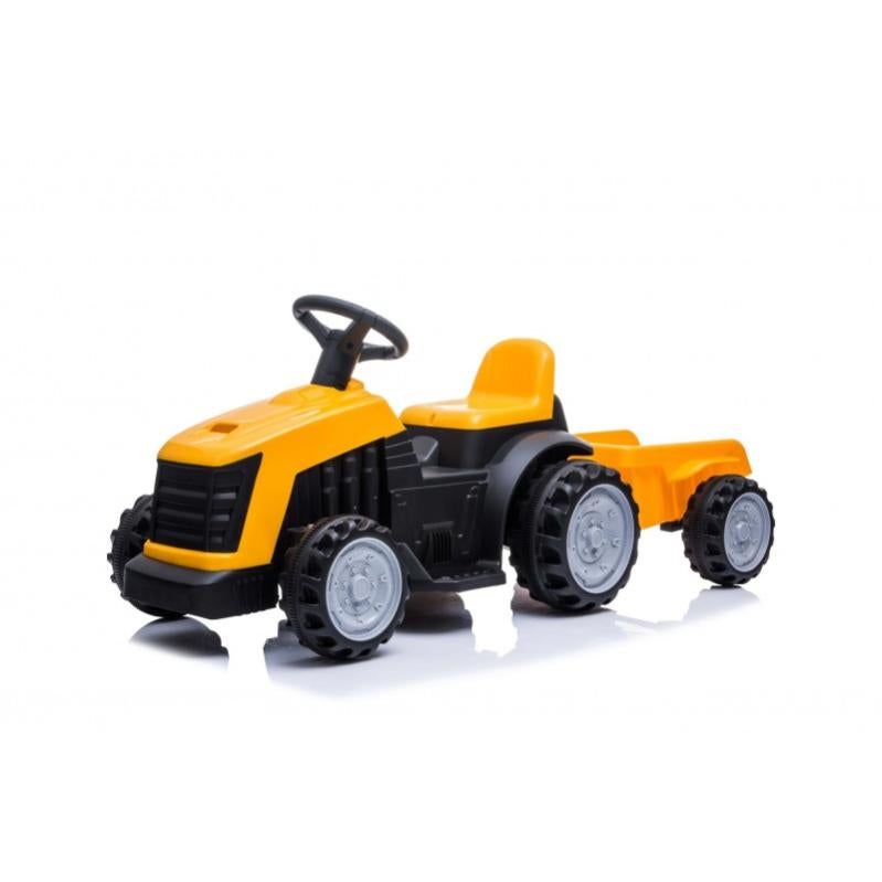 Tractor Eléctrico 12V Con Remolque Desmontable Y Mando A Distancia | Velocidad 3,5 Km/h Para Niños De 3+ Años | Incluye Música Y MP3