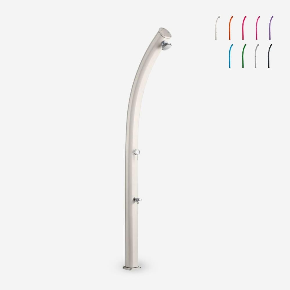 Ducha Solar De Jardín 23Lt Exterior Piscina Alcachofa Lavapiés Arkema A520 - Beige