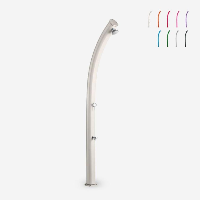 Douche de jardin solaire 23lt extérieure lavepieds mélangeur Arkema