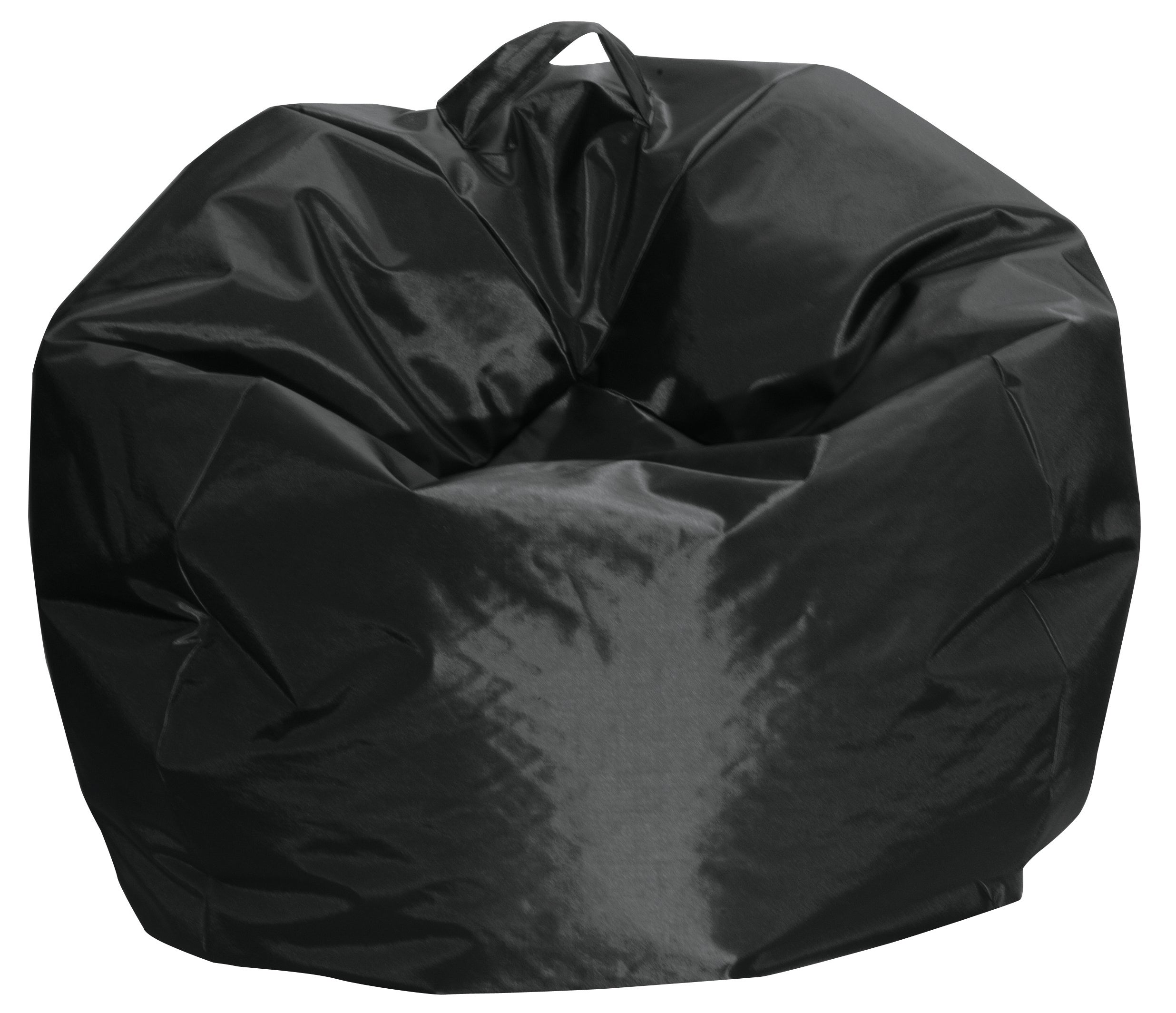 King Home Pouf Comodone 65x62h cm sfoderabile nero