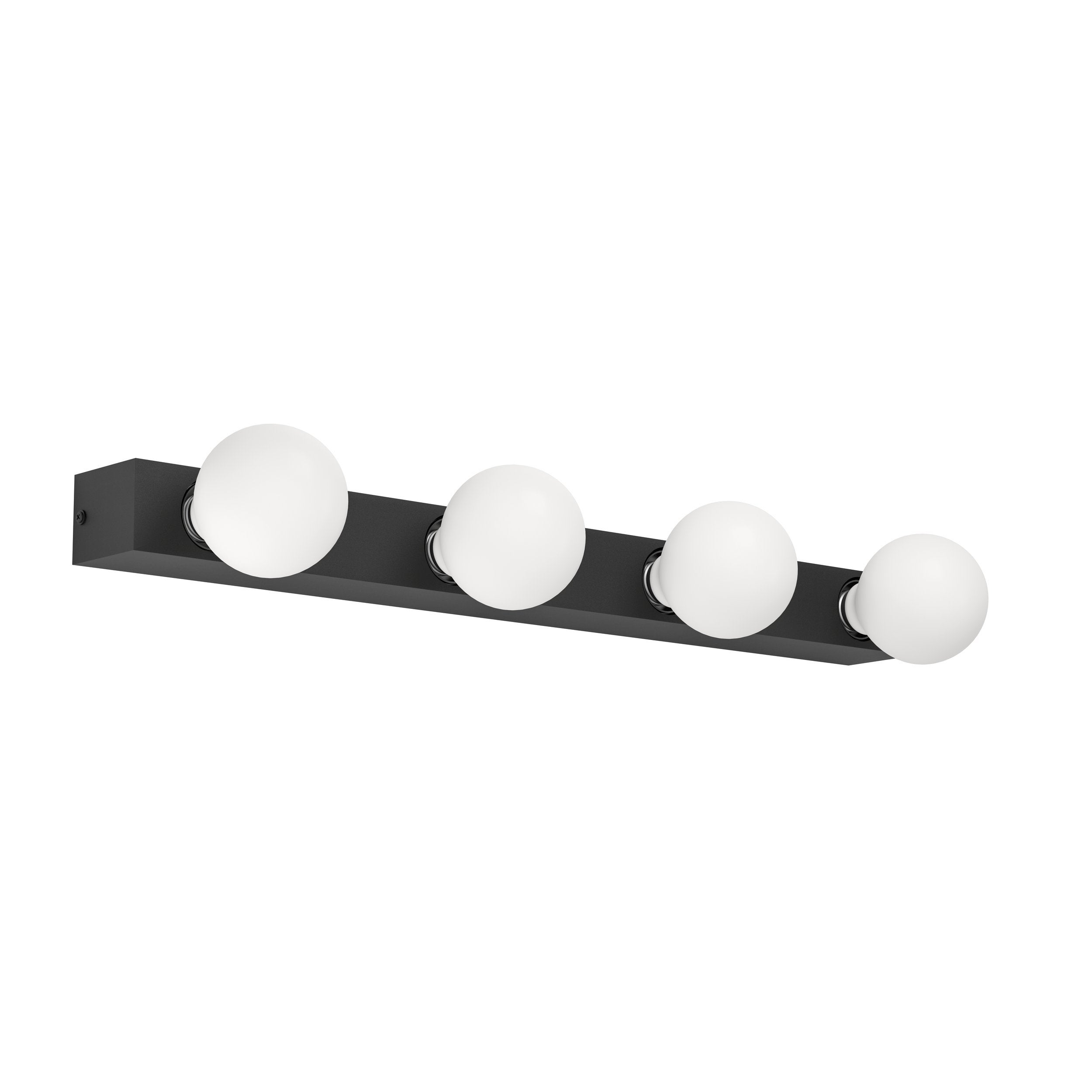 Applique EGLO Applique GUANAL E27 4X40W En Aluminium Et Acier Noir ...