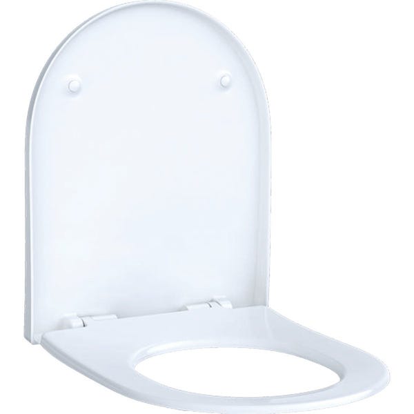 Abattant WC Forme Carré Slim Blanc Lunette de siège de toilette Toilette  avec Frein de Chute Siège de Cuvette WC Couvercle - Cdiscount Bricolage